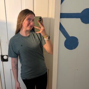 hurley mens blue tshirt